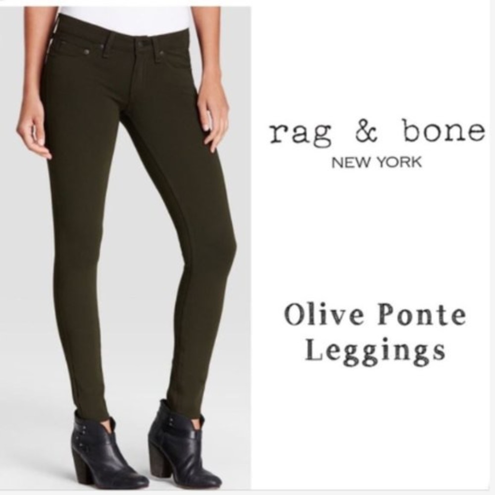 RAG & BONE - Women’s Pant in Olive Ponte - 26